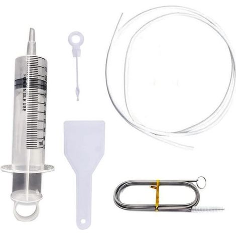 Kit De Nettoyage Pour Trou De Vidange Réfrigérateur - Brosse Flexible En Acier Inoxydable Et Nylon - Pour Drain Frigo - 1 Pièce (1/4)