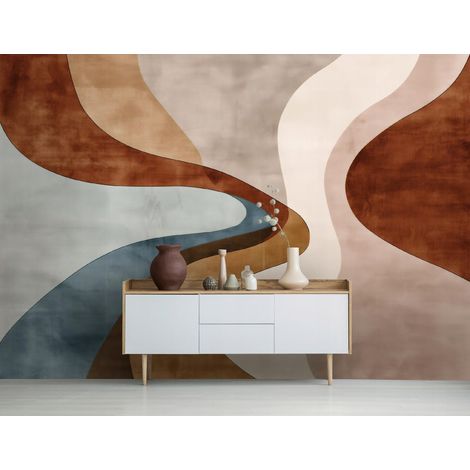 Fototapete Kunst Deco Abstrakt, für Wohnzimmer und Schlafzimmer, 150 x 105 cm – Komplettset inkl. Kleister & Anleitung (1/5)