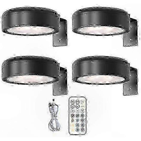 Kabellose Wandleuchte mit Fernbedienung, RGB-Farben (13 Farben) und Dimmer zur Beleuchtung von Gemälden und Fotos, batteriebetrieben. (1/5)