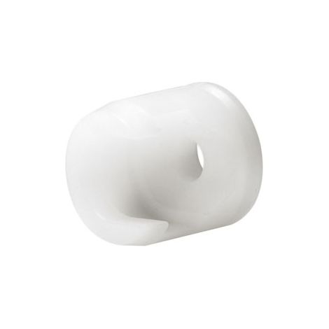 Hettich – Fixation avant pour tringle longitudinale – A visser – Plastique blanc – Pour bois dur – Vendu à l'unité