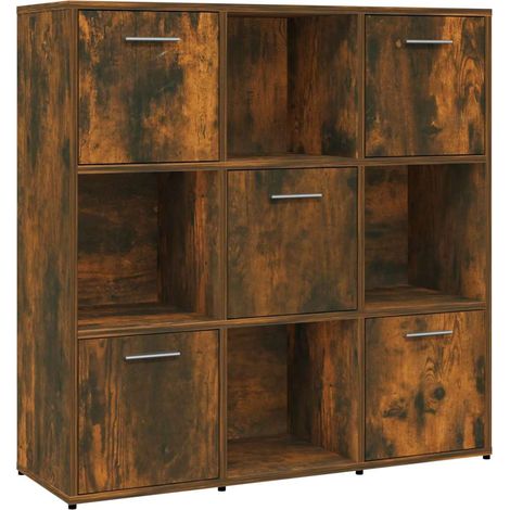 Maison Exclusive - Estantería madera contrachapada color roble ah (1/5)