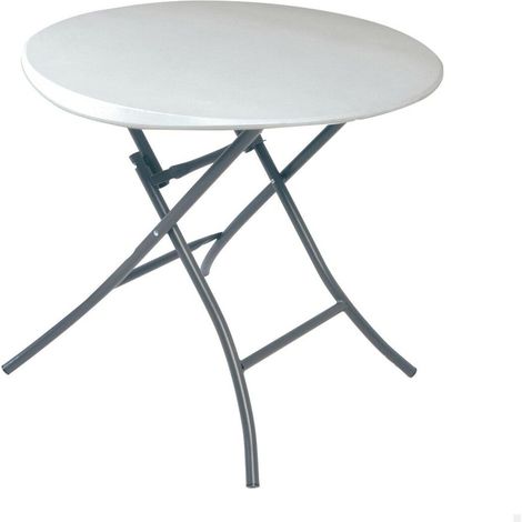 Mesa auxiliar Lifetime Blanco 83,5 x 73,5 x 83,5 cm Acero Plástico (1/5)