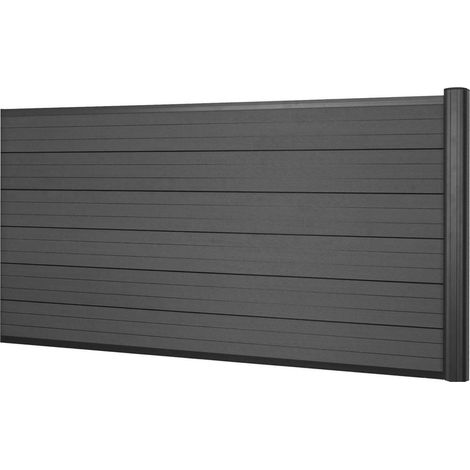 [NON UTILIZZATO] Pannello supplementare frangivento fendivista basso privacy Sarthe WPC alluminio premium 188cm antracite