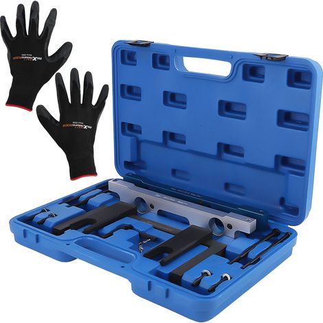 Set di attrezzi per la fasatura, in acciaio, dimensioni 10 x 6 x 3 pollici, compatibile con motori N51, N52, N53 e N54, consente regolazioni precise della fasatura, conforme agli standard automobilist (1/5)