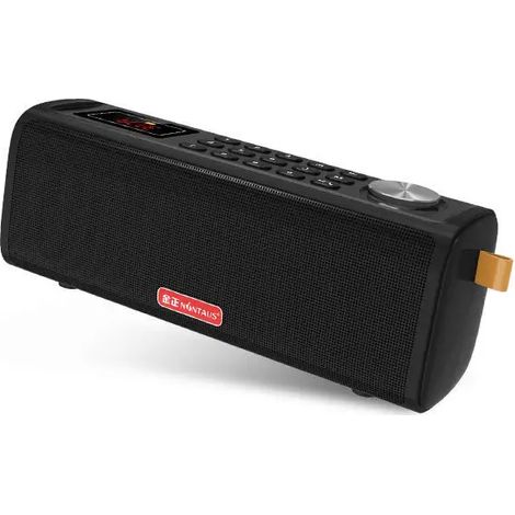 Mini radio FM portable, enceinte Bluetooth portable de 10 W, lecteur de musique pour carte TF et USB, prend en charge la réduction du bruit CVC pour les appels/enregistrements. (1/5)