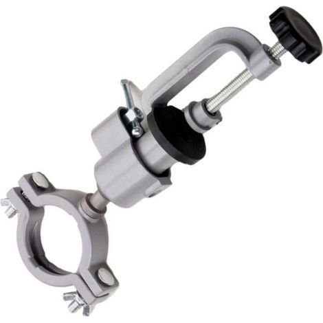 Étau de base pivotant multi-tâches - Accessoire de force de serrage industriel - Convient pour perceuses électriques, meuleuses, perceuses, outils de serrage (1/5)