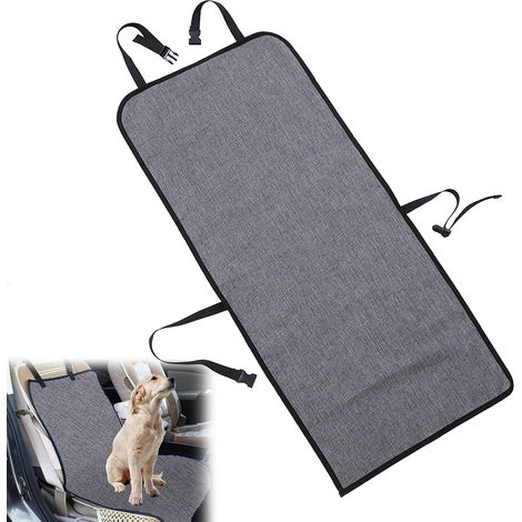 Coprisedile per auto per cani, impermeabile e antigraffio, coprisedile anteriore per cani, protezione per sedile auto per animali domestici (109 x 49 cm, grigio) (1/5)