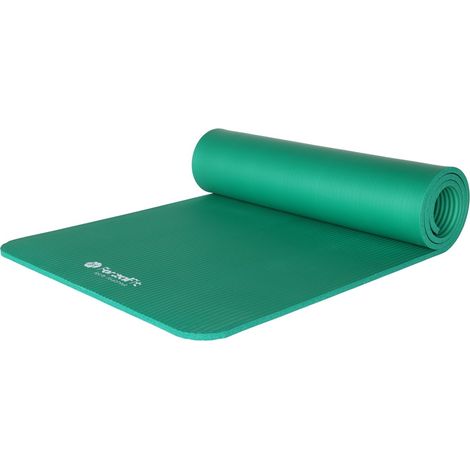 Tappetino da yoga ForzaFit con cinghia di trasporto - Spessore extra 10 mm - Verde