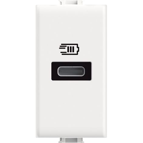 Caricatore USB-C Bticino Matix una porta tipo C