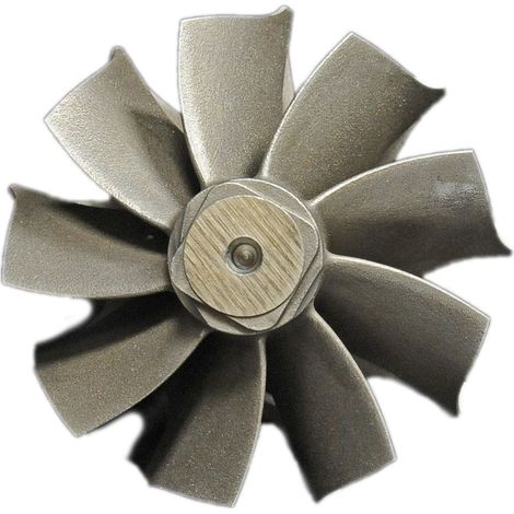 Rotor turbo eje rueda alto caudal 9 palas rodamiento de bolas Garrett 49/54 (1/3)