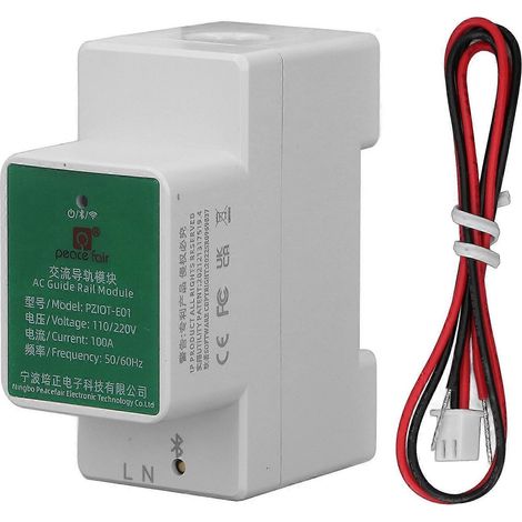 Moniteur d'énergie intelligent, voltmètre, télécommande Bluetooth, module de rail monophasé, alimentation sans fil