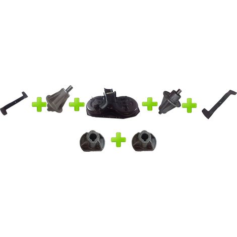 Kit plataforma de corte tractor de césped + Cubo + cuchilla mulching CASTELGARDEN (1/4)