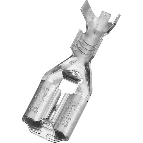 Cosse faston RS PRO, 18 14 AWG, Non-isolé ( Prix pour Sachet de 50 )