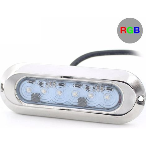 RGB LED Unterwasserstrahler für Boote - 12V - 30W - IP68