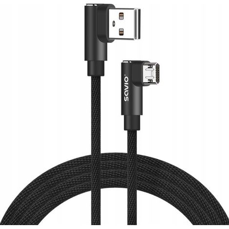 Savio USB - microUSB Typ B Kabel 1 m schwarz 1 Stück. (1/5)