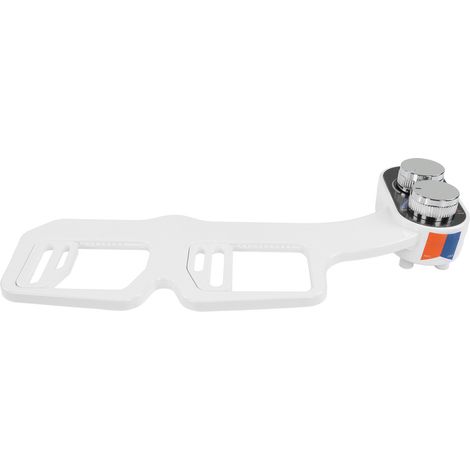 Douchette de bidet à double buse, non électrique, autonettoyante, accessoire de toilette, pression d'eau réglable, format européen 3/8 po (1/5)