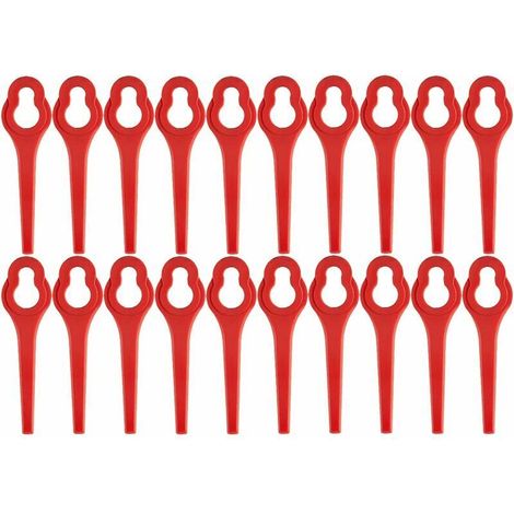 Confezione da 100 lame di ricambio per decespugliatore a batteria GFART 18 - Lama in plastica per decespugliatore GFART