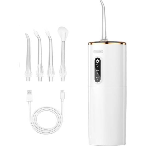 Jet Dentaire Hydropulseur portable et Sans Fil,Irrigateur Oral Rechargeable (1/5)