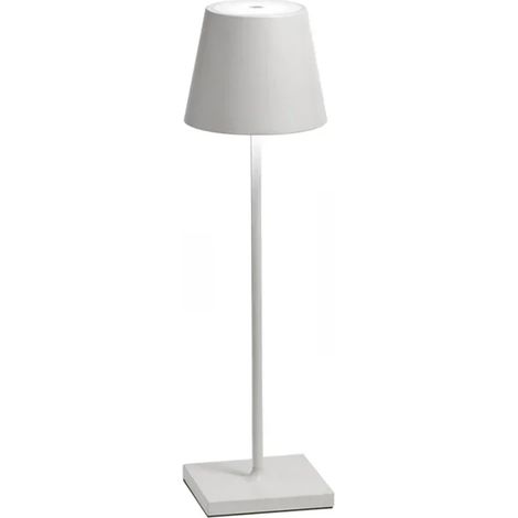 Lampe de bureau LED (blanche), lampe de table portable (1/4)