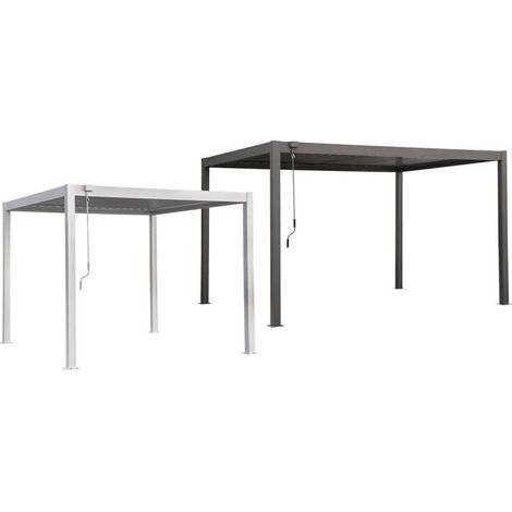 PERGOLA BIOCLIMATICA 'QUIETE' mt 3 x 3 - h. 2,4 - col. bianco