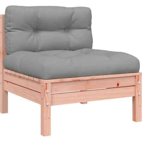 Canapé de jardin Divan de jardin sans accoudoirs coussins bois massif douglas (1/5)
