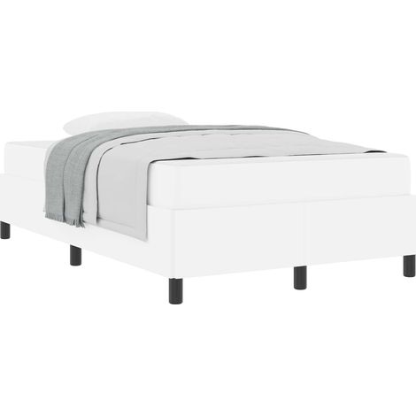 Maison Exclusive - Struttura del letto con materasso Bianco 120 x 200 cm Tessuto