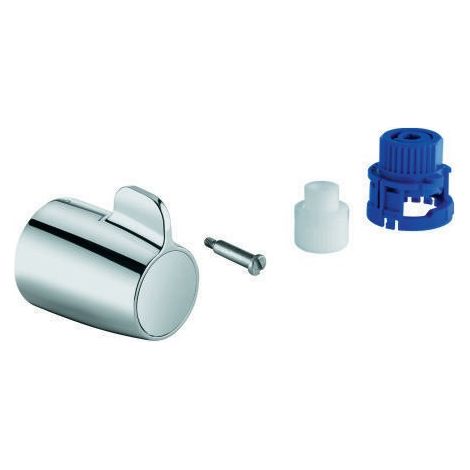 GROHE Poignée d'arrêt pour sets de robinetterie thermostatiques de douche Grohtherm Special,chrome, 49007000 (1/3)