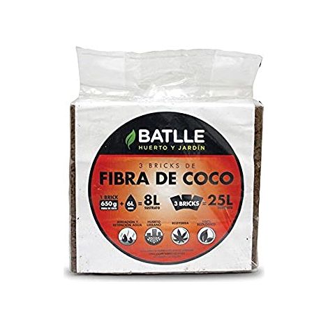 Batlle 960090pic – Fibra di Cocco Brick 650 g, 3 ud (1/3)