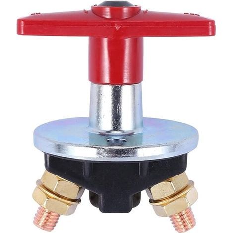 Aislador de batería de llave fija de 1500 amperios, interruptor de corte de 12 V/24 V, interruptor eléctrico de alta resistencia, accesorios para automóviles, 1 pieza. (1/4)