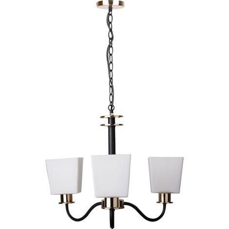 Lampadario Schubert Candellux nero 3xE27 40W dimmerabile metallo (1/3)