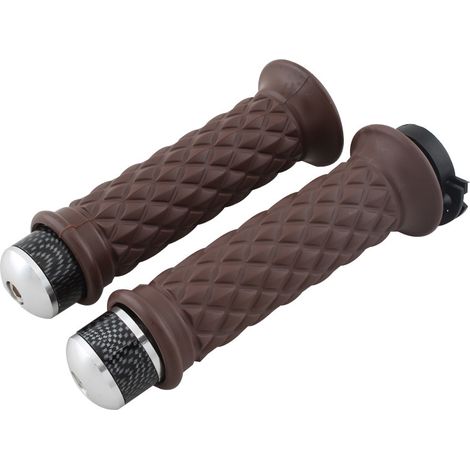 Poignées de guidon universelles de 22 mm pour la modification de motos, poignées de guidon de style rétro, guidons en forme de diamant