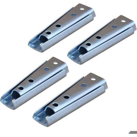 Support Murale Tete De Lit - Connecteur Meuble Suspendu Metal - Pour Canape Lit Modulaire - Lot De 4 Paires (1/4)