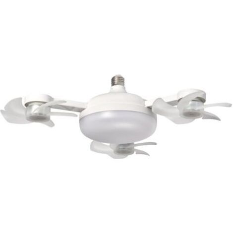Ventilateur de plafond LED avec télécommande, luminosité réglable et circulation de l'air efficace pour un usage domestique (trois têtes) (1/4)