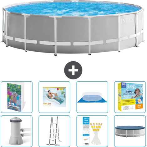 Intex Piscine Prism Frame Ronde - 457x122 cm - 9-pièces  S639