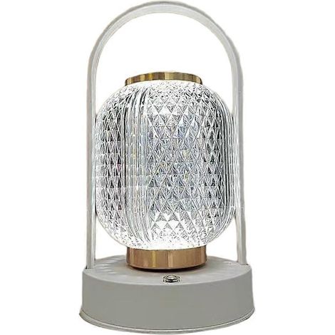 Wiederaufladbare LED-Acryl-Tischleuchte, tragbares Nachtlicht mit USB-Touch-Leiste, ideal für Schlafzimmer, Wohnzimmer oder als Nachttischlampe. (1/5)