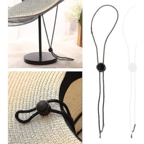 Hat cord with clips, adjustable chin strap and hat retaining clips (1/3)