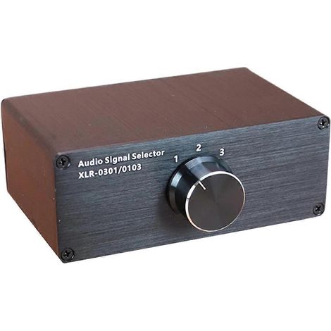 HiFi-Audiosignal-Umschalter 1 Eingang 3 Ausgänge, für CD-Decoder-Verstärker (1/5)