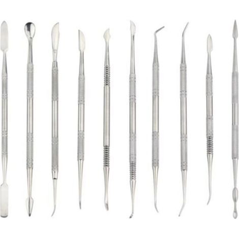 10pcs en acier inoxydable cire sculpteurs Spatule Pick Set Clay Pottery Sculpture Tools (1/3)