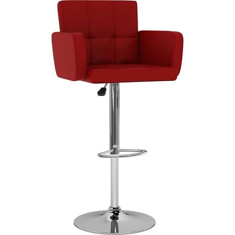 Maison Exclusive - Sgabelli da Bar 2 pz Rosso Vino in Similpelle (1/5)