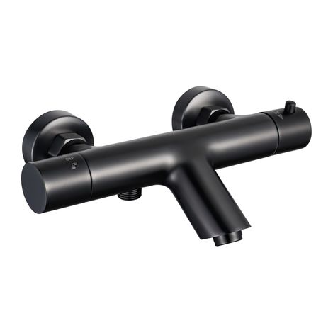 Fortifura Calvi Robinet baignoire thermostatique Noir mat (1/5)