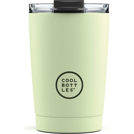Gobelet Isotherme en Acier Inoxydable 330 ml - Tasse Thermique avec Couvercle Hermétique - Boissons froides 10h et chaudes 5h - Finition Anti-tâches - Pastel Green (1/5)