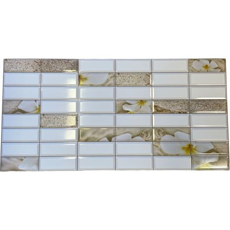 MAXI Pannelli 3D HI-RES Rivestimento a parete in PVC - PIASTRELLE ZEN- Realistici e isolanti.