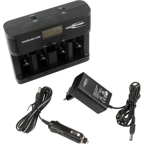 Ansmann Cargador de batería Powerline 5 Pro negro 1001-0018 (1/5)