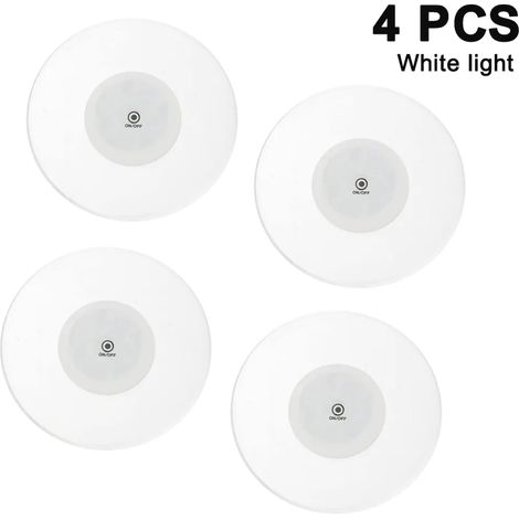 Posavasos LED, 4 unidades posavasos luminosos impermeables Coloridos posavasos para bebidas cóctel cerveza, posavasos LED para bar, restaurante, fiesta, decoración del hogar (forma redonda, luz blanca (1/5)
