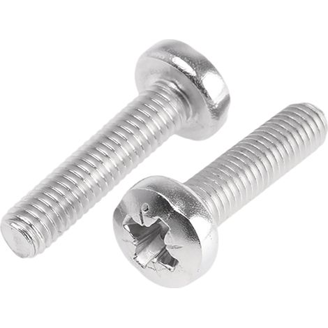 Vis à métaux RS PRO M8 à tête Cylindrique Pozidriv en Acier Inoxydable, 20mm ( Prix pour Sachet de 25 )