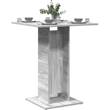Table de bistro Table haute - Table d'appoint Sonoma gris 60x60x75 cm Bois d'ingénierie BV794811 - BonneVie (1/5)