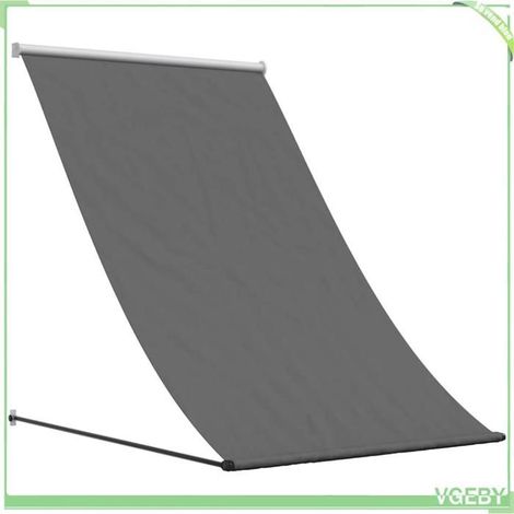 Auvent rétractable - FAFEICY - 368750 - Anthracite - 100 x 150 cm - Tissu 180 g/m² (1/5)