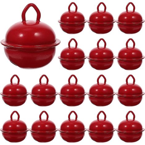 Lot de 20 cloches de Noël multifonctions pour loisirs créatifs.-2.5X2.2CM-Red