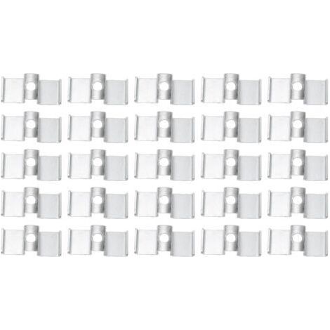 Autres Matériels et Accessoires Ménagers Clamp/Holder de Selle en Acier galvanisé pour le Drainage des Sols Industriels Mezzanines Passerelles Marches d'escalier 25Pcs Pinces à Grille, (1/4)