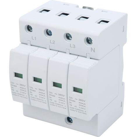 Dispositif de protection contre les surtensions 4P, protection contre la foudre, équipement électrique à haute isolation (1/5)
